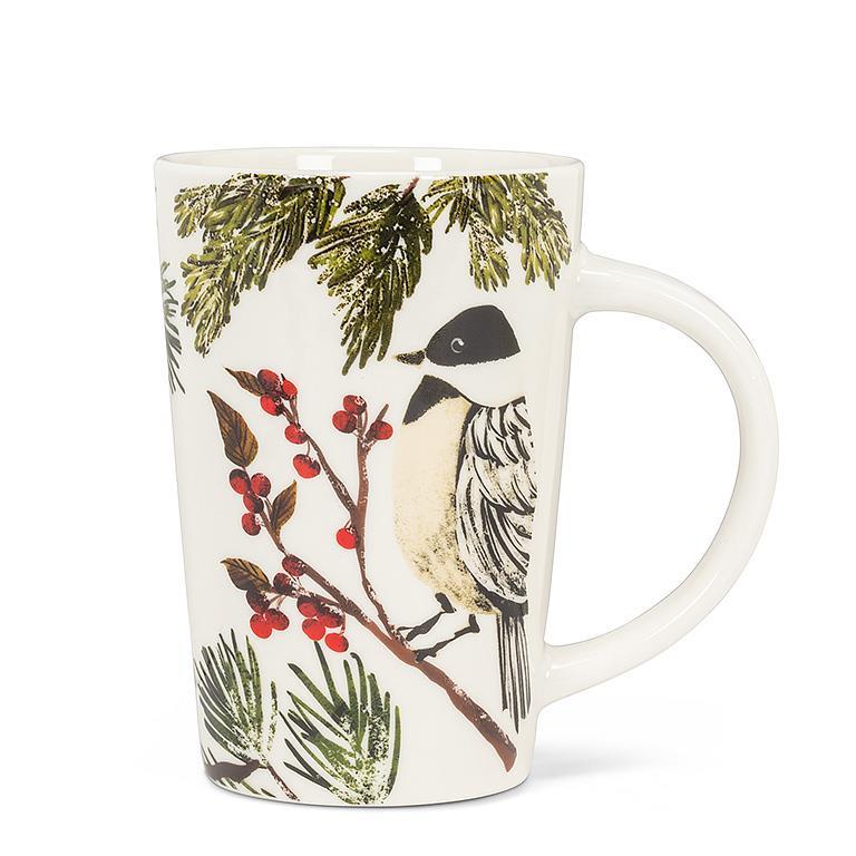 CHICKADEE ON A BRANCH MUG