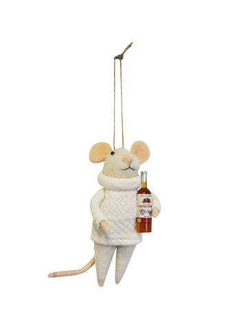 MOUSE ORNAMENT WITH WINE