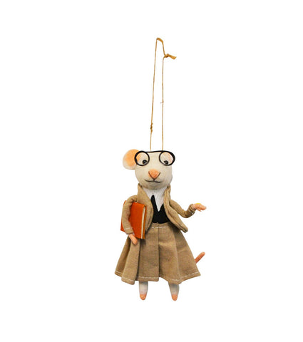 TEACHER MOUSE ORNAMENT