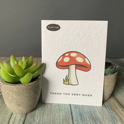 THANK YOU VERY MUSH- PLANTABLE CARD