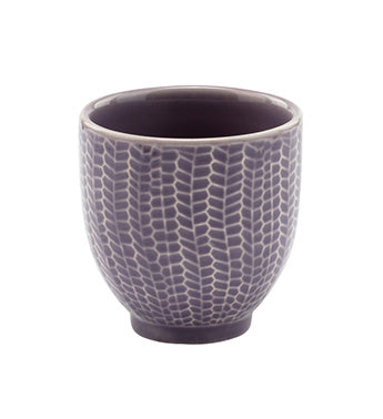 PURPLE CERAMIC POT