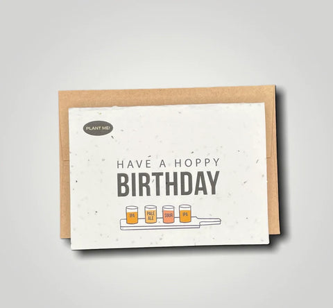 HOPPY BIRTHDAY- PLANTABLE CARD