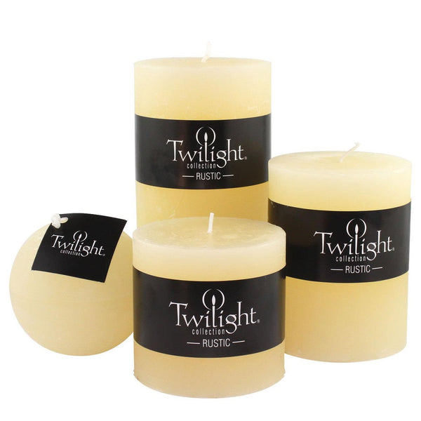 RUSTIC PILLAR  CANDLE COLLECTION 3X4"