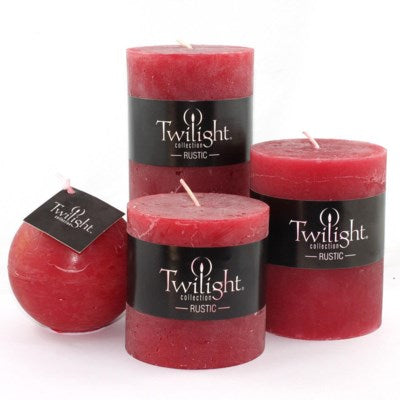 RUSTIC PILLAR  CANDLE COLLECTION 3X4"