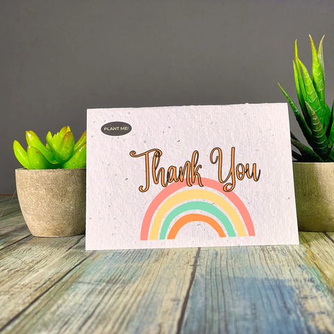 RAINBOW THANK YOU PLANTABLE CARD