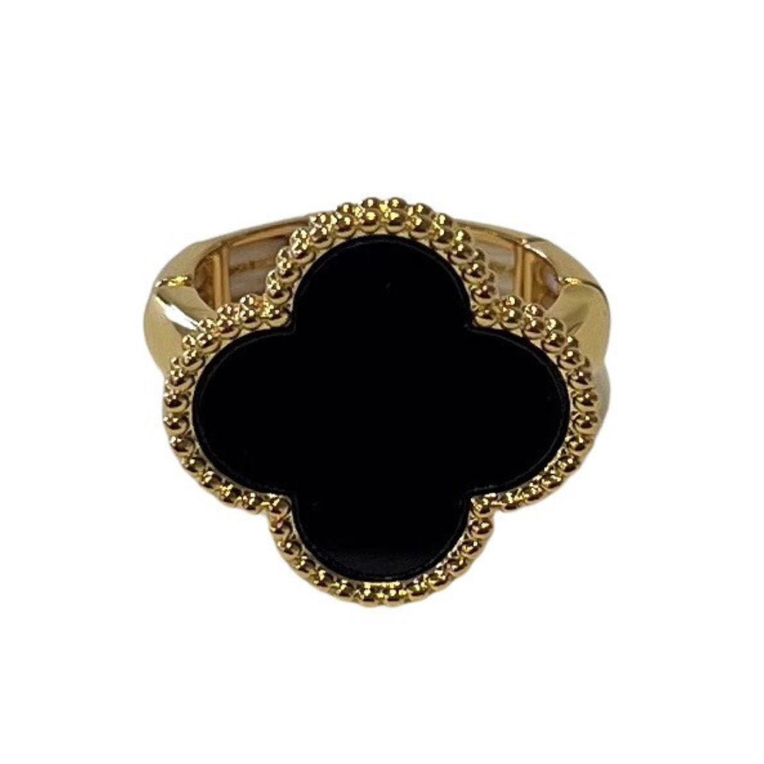 BLACK ONYX STRETCH RING