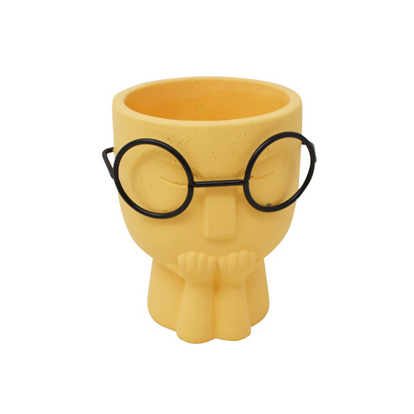 THINKING GUY WITH GLASSES VASE COLLECTION-pick up or local delivery only