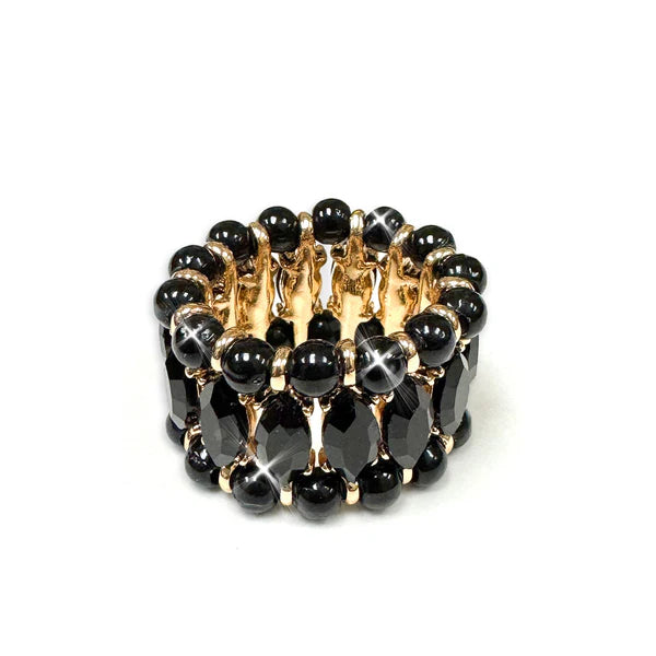 Midnight mermaid stretch rings