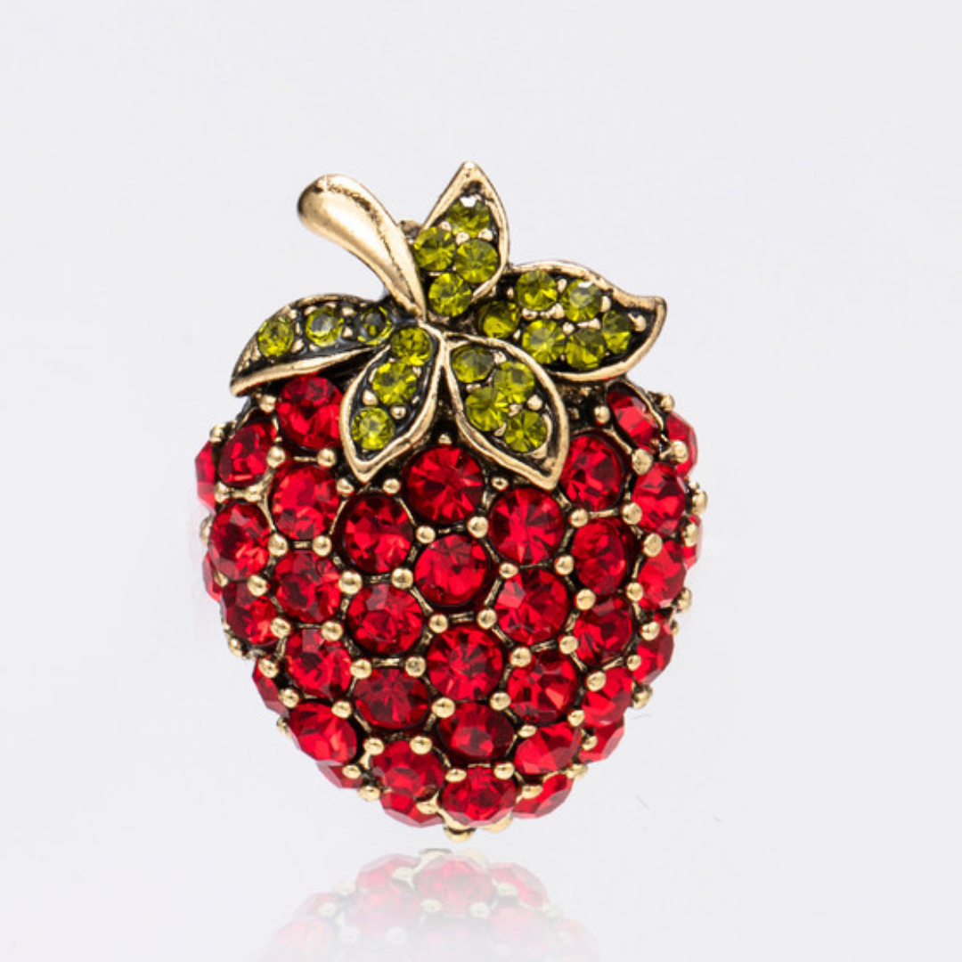 STRAWBERRY BROOCH