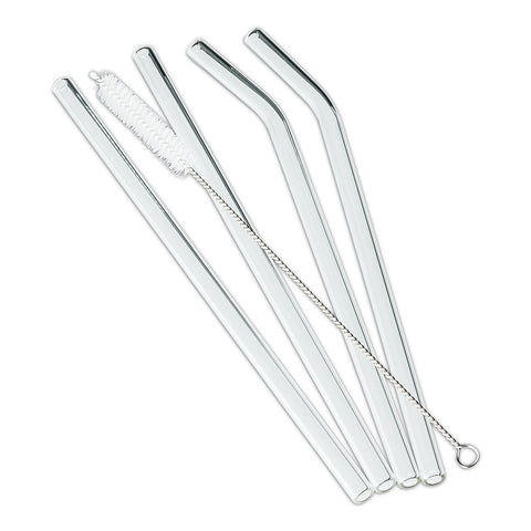 GLASS STRAW 5 PC SET