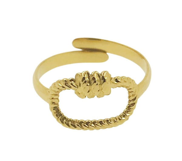 ADJUSTABLE ROPE PATTERN RING