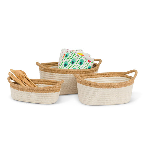 OVAL ROPE BASKET COLLECTION