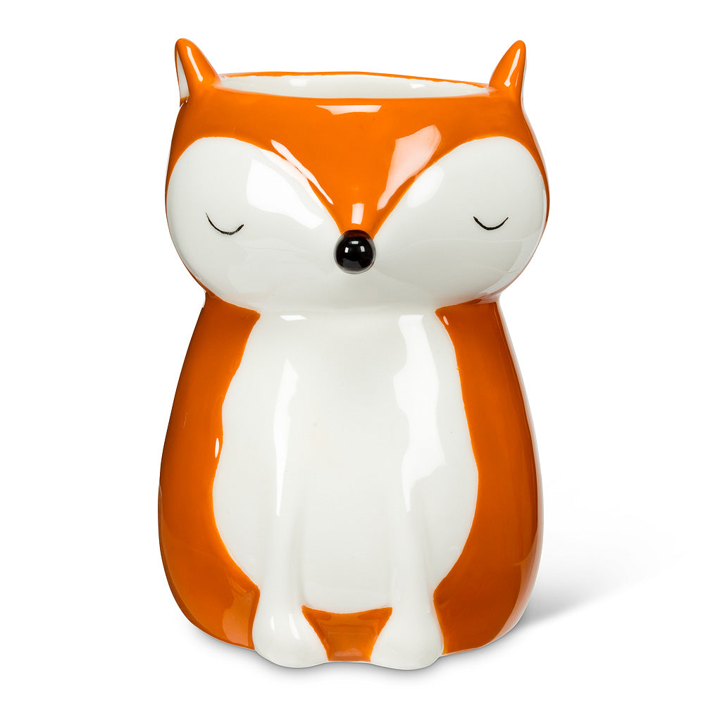 PLANTER-SITTING FOX