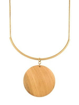 NECKLACE WITH LARGE DISC