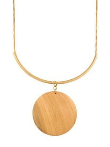 NECKLACE WITH LARGE DISC