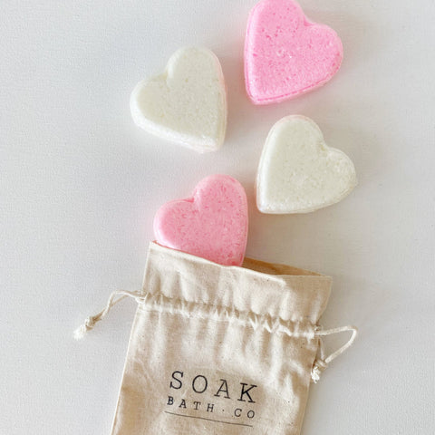 HEART SHAPED BATH BOMBS