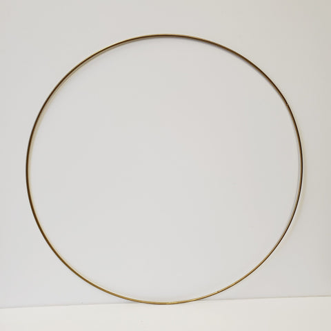 GOLD METAL WREATH FRAME